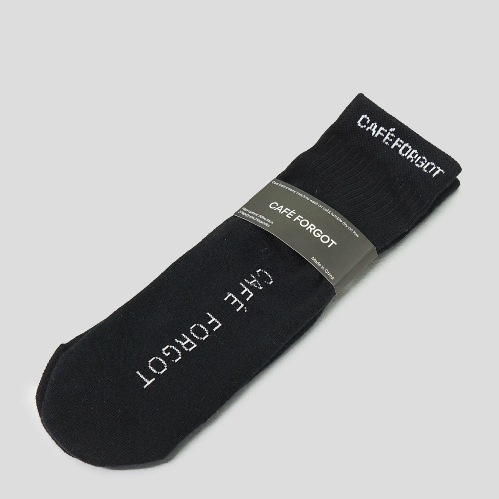Cafe Forgot Black Socks
